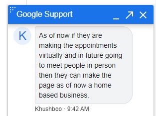 Google my business customer support